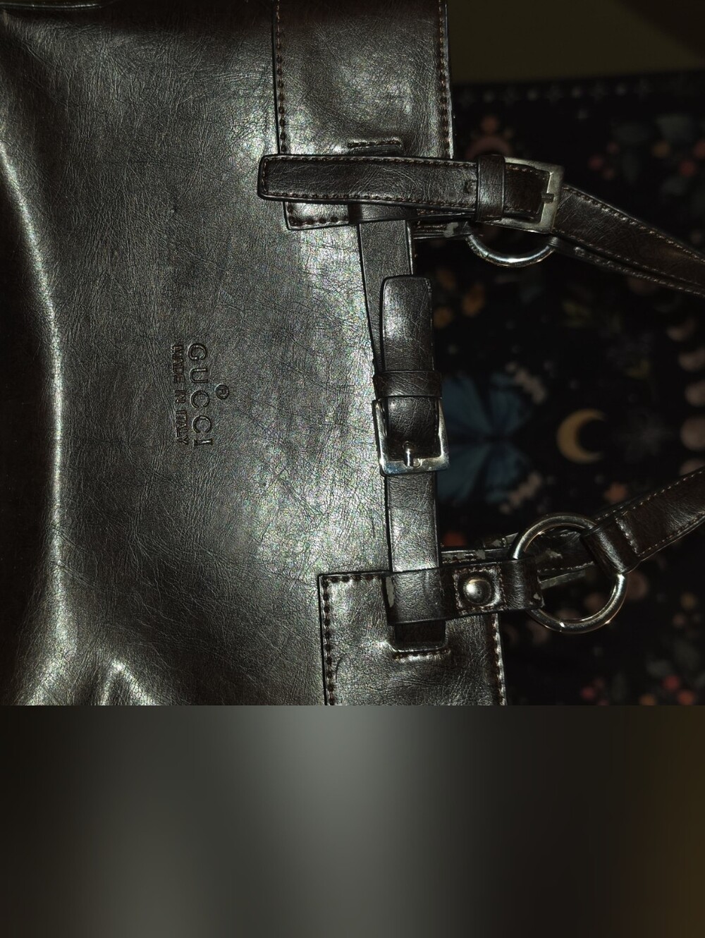 Gucci Dark Dark Brown Leather Shoulder Bag